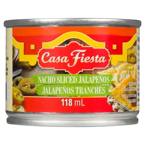 Casa Fiesta Hot Sliced Jalapeños 118 ml