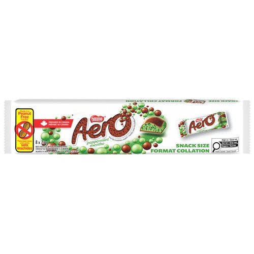 Nestlé Aero Milk Chocolate Peppermint Snack Size 8 x 7.3 g