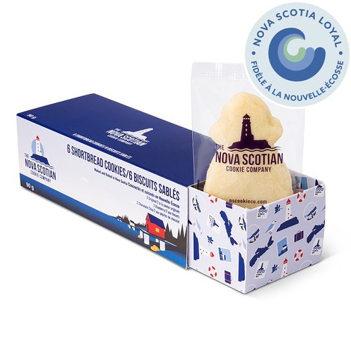 The Nova Scotian Cookie Company Assorted Shortbread Cookies 6 Pack 150 g