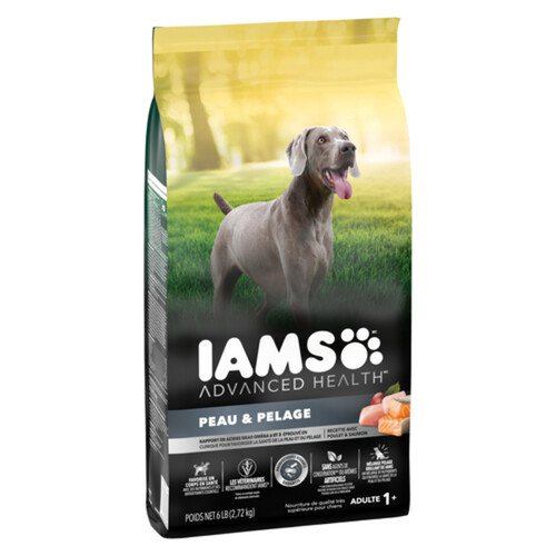 IAMS Advanced Health Dry Dog Food Skin And Coat Chicken And Salmon 2.72 kg