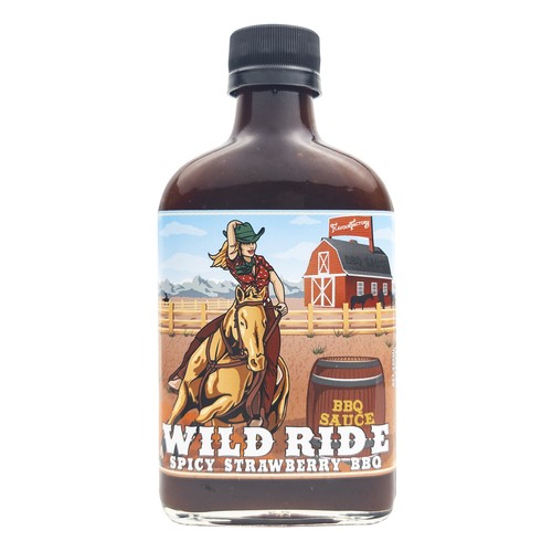 Flavour Factory Wild Ride Sauce Spicy Strawberry BBQ 350 ml