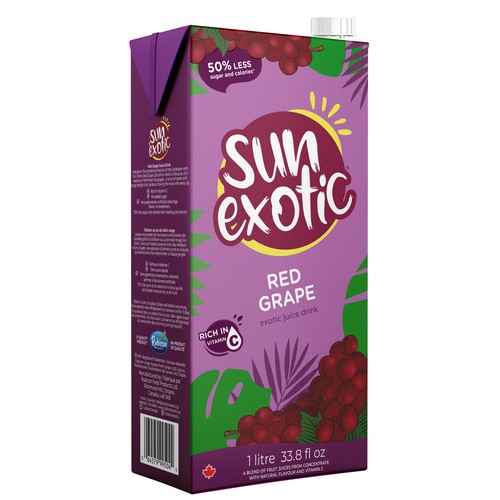 Sun Exotic Juice Drink Red Grape 1 L