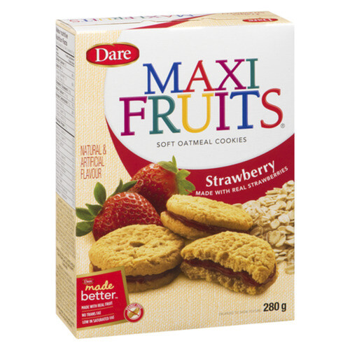 Dare Maxi Fruits Oatmeal Cookies Strawberry 280 g