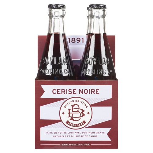 Boylan Soft Drink Black Cherry 4 x 355 ml (bottles)