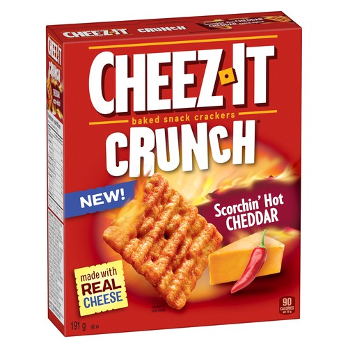 Kellogg's Cheez-It Crackers Scorching Hot Cheddar 191 g