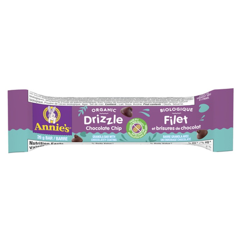 Annie's Organic Granola Bars Drizzle Chocolate Chip 130 g - Voilà ...