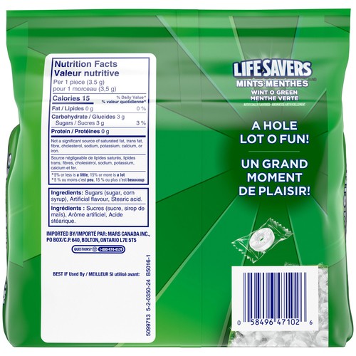 Lifesavers Mints Individually Wrapped Wint-O-Green 368 g