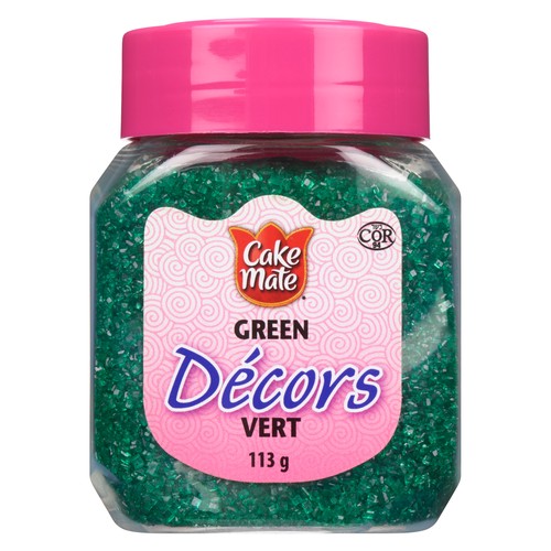 Cake Mate Green Crystals Sprinkles 113 g