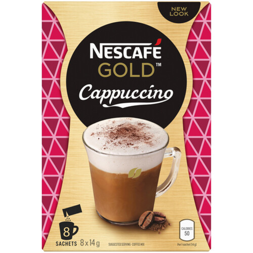 Nescafé Gold Instant Coffee Cappuccino 8 x 14 g
