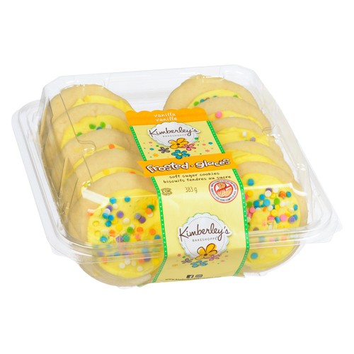 Kimberley's Bakeshoppe Spring Yellow Cookies Frosted Vanilla 383 g (frozen)