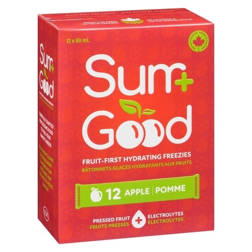 Sum Good Electrolyte Fruit-First Hydrating Freezies Apple 12 x 60 ml
