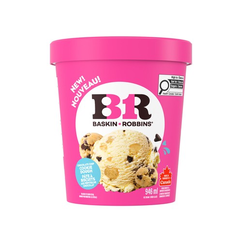 Baskin Robbins Ice Cream Chocolate Chip Cookie Dough 946 ml