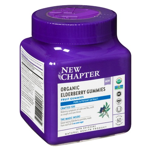 New Chapter Elderberry Organic Gummies 60 Count