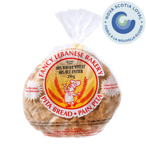 Fancy Lebanese Whole Wheat 5's Pita Bread 250 g