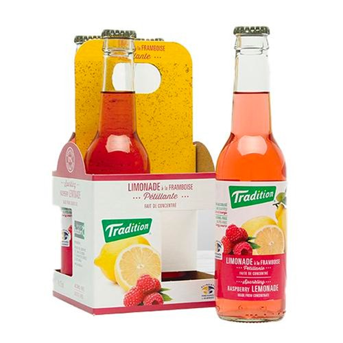 Tradition Sparkling Lemonade Raspberry 4 x 275 ml (bottles)