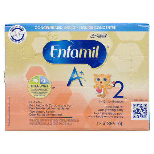 Enfamil A+ 2 Infant Formula Concentrate 12 x 385 ml 