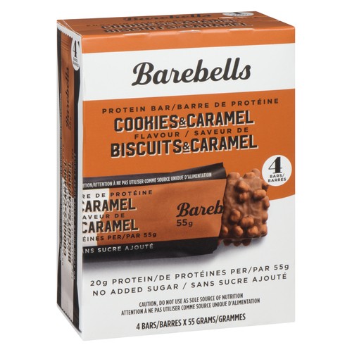 Barebells Protein Bar Cookies & Caramel Flavour 4 x 55 g