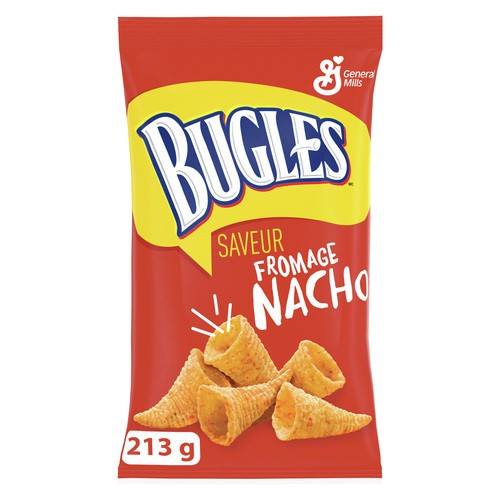 General Mills Bugles Corn Snacks Nacho Cheese 213 g