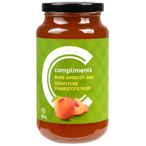 Compliments Jam Pure Apricot 500 ml
