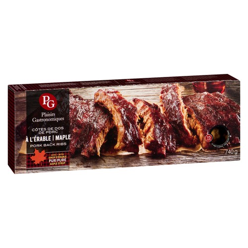 Plaisirs Gastronomiques Maple Pork Back Ribs 740 g