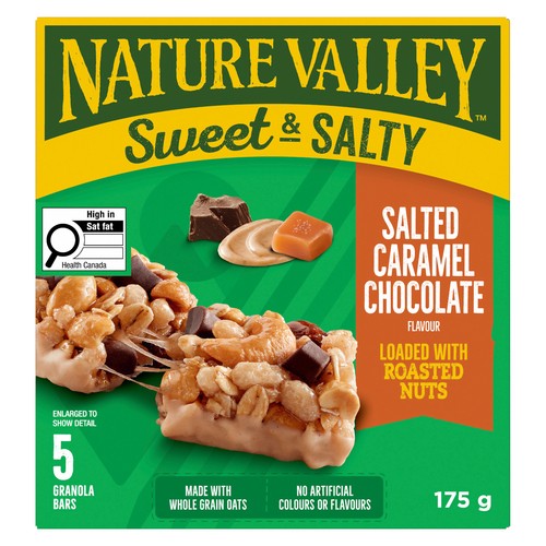 Nature Valley Sweet & Salty Granola Bars Salted Caramel Chocolate 5 Pack 175 g