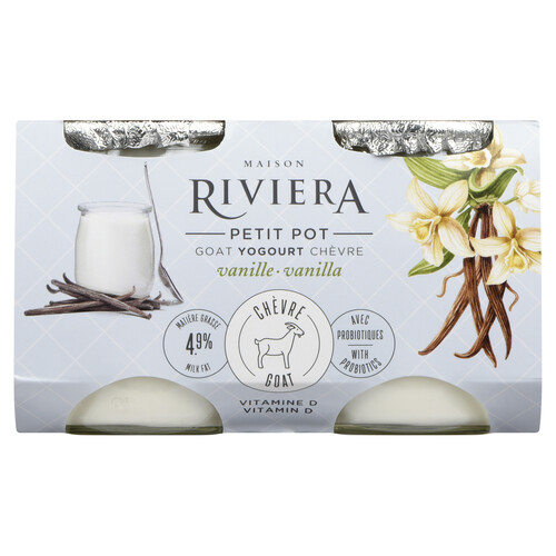 Riviera Goat 4.9% Yogurt Vanilla 4 x 120 g