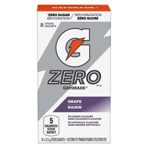 Gatorade Zero Sugar Electrolytes Powder Grape 8 x 3.5 g