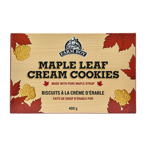 Farm Boy Maple Leaf Cream Cookies 400 g