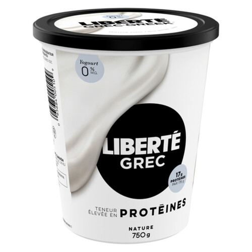 Liberté Greek 0 Yogurt Plain High Protein 750 g Voilà Online