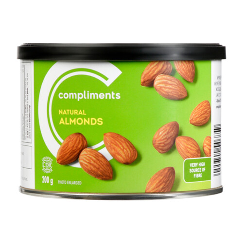 Compliments Natural Almonds 225 g