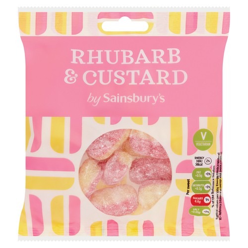 Sainsbury's Candy Rhubarb and Custard 200 g