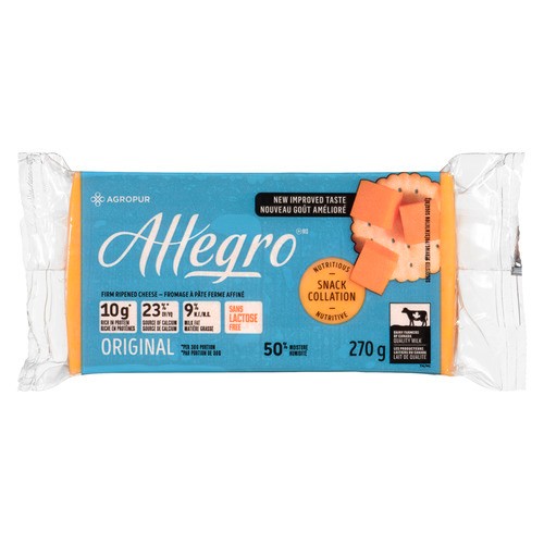 Allegro Lactose-Free Cheese Original Low Fat 270 g