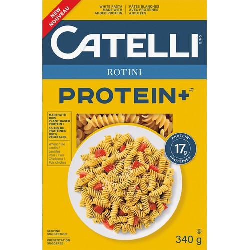 Catelli Protein+ White Pasta Added Protein Rotini 340 g