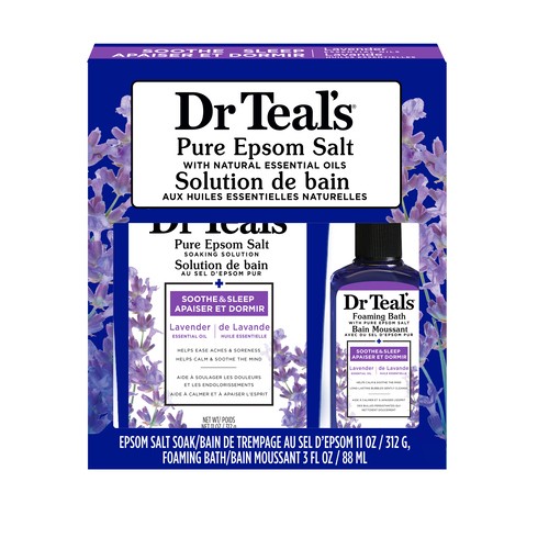 Dr Teal's Holiday Gift Set 2024 Lavender 2 Pieces 