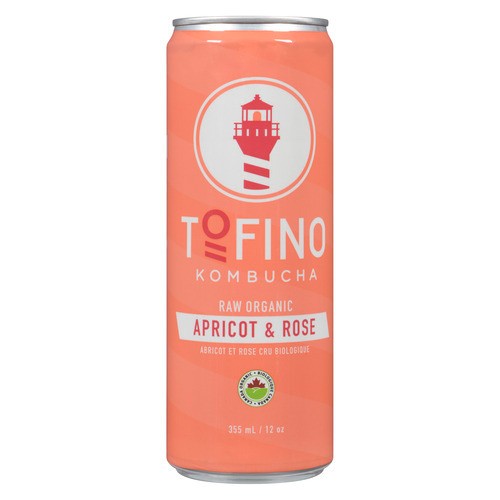 Tofino Raw Organic Kombucha Apricot & Rose 355 ml (can)