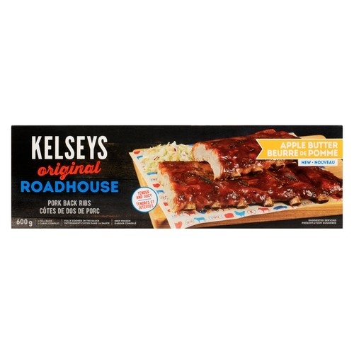 Kelseys Frozen Pork Back Ribs Original Roadhouse Apple Butter 600 g