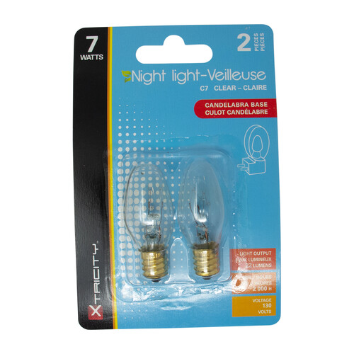 Xtricity Bulbs Clear 7 W 2 EA