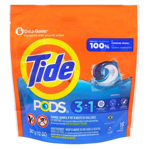 Tide Laundry Detergent Pods Original 16 Pacs 347 g