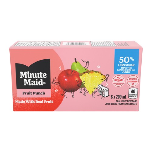 Minute Maid Juice Fruit Punch 8 x 200 ml (cartons)