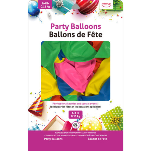 Crave Party Balloons 1/4 Lb 1 Pack