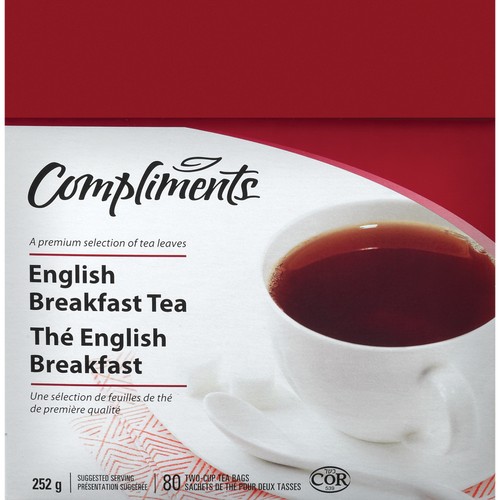 Compliments English Breakfast Tea 80 EA