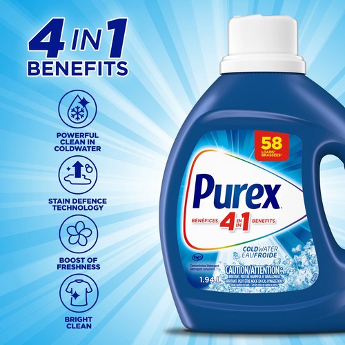 Purex Coldwater Liquid Laundry Detergent 1.94 L