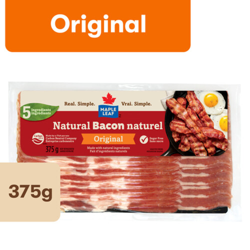 Maple Leaf Natural Bacon Original 375 g