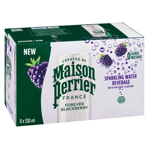Maison Perrier Sparkling Water Blackberry 8 x 330 ml (cans)
