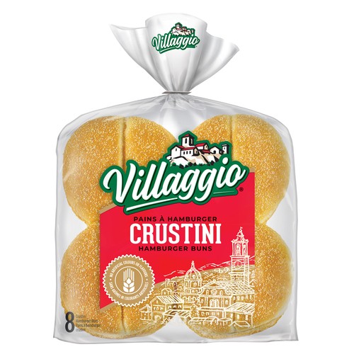 Villaggio Hamburger Buns Crustini 8 x 77 g