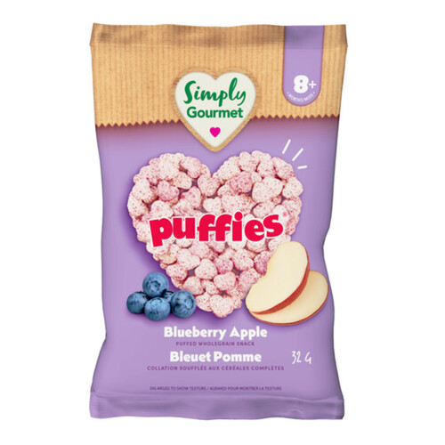 Simply Gourmet Puffies Baby Snack Blueberry Apple 32 g