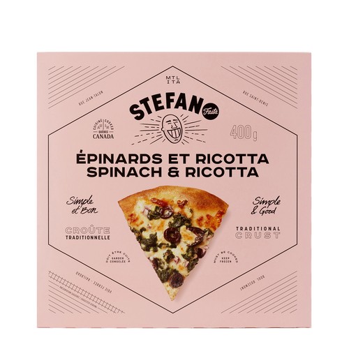 Stefano Faita Frozen Pizza Spinach & Ricotta 400 g