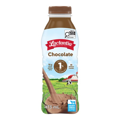 Lactantia 1% Milk Partly Skimmed Chocolate 473 ml (bottle)