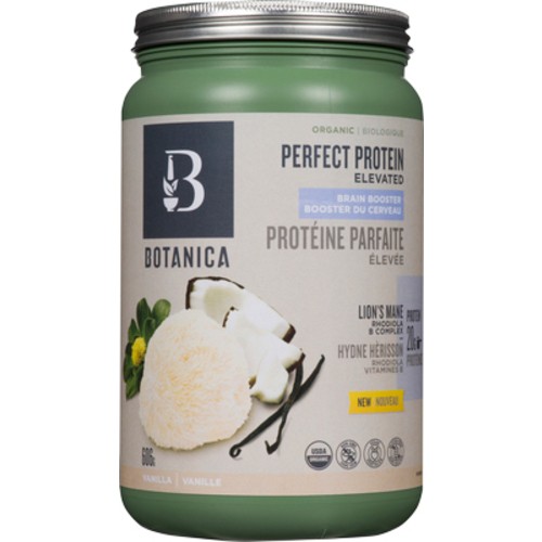 Botanica Organic Supplement Perfect Protein Elevated Brain Booster Vanilla 606 g