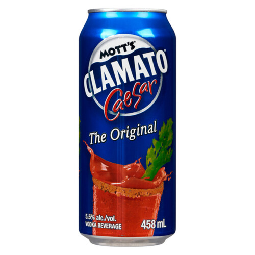 Mott's Clamato Caesar 5.5% Alcohol Ready To Drink 458 ml (can)